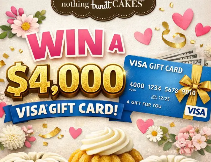 Nothing Bundt Cakes Nothing But Mom Giveaway - Win a $4,000 Visa Gift Card