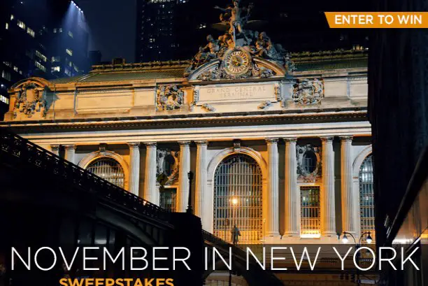 The November in New York Sweepstakes!