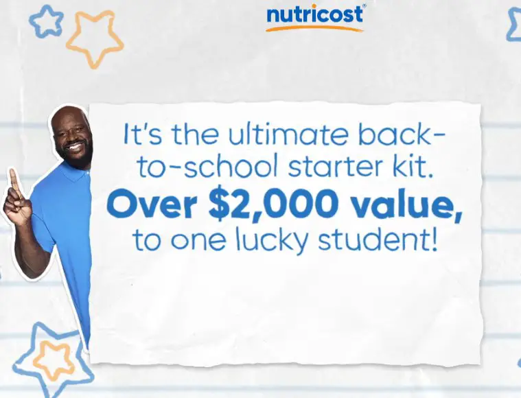 Nutricost Shaq Back to School Giveaway - Laptop, $300 Amazon Gift Card, Backpack & More Up for Grabs