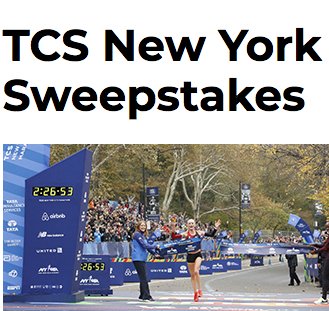NYC Marathon Getaway Sweepstakes
