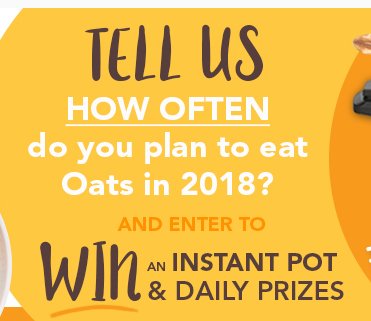 Oats Everyday 'Fueled by Oats' Sweepstakes