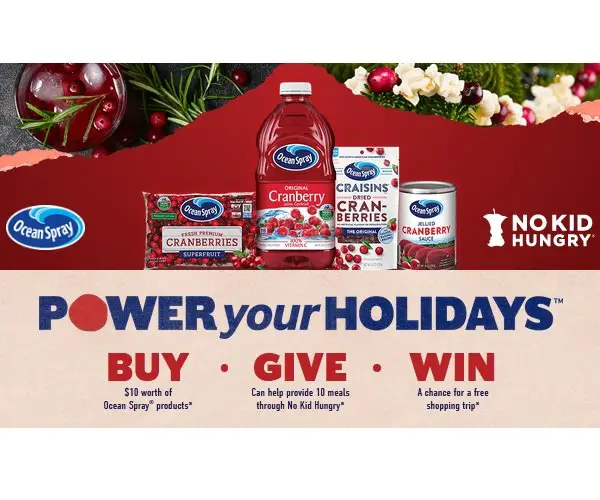 Ocean Spray All That Power Promotion - Win A $100 Gift Card (500 Winners)