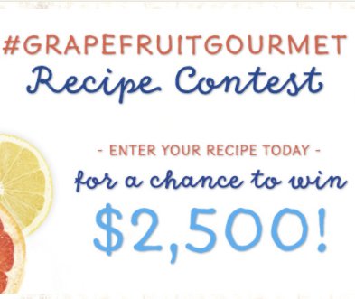 Ocean Spray GrapeFruit Gourmet Recipe Contest