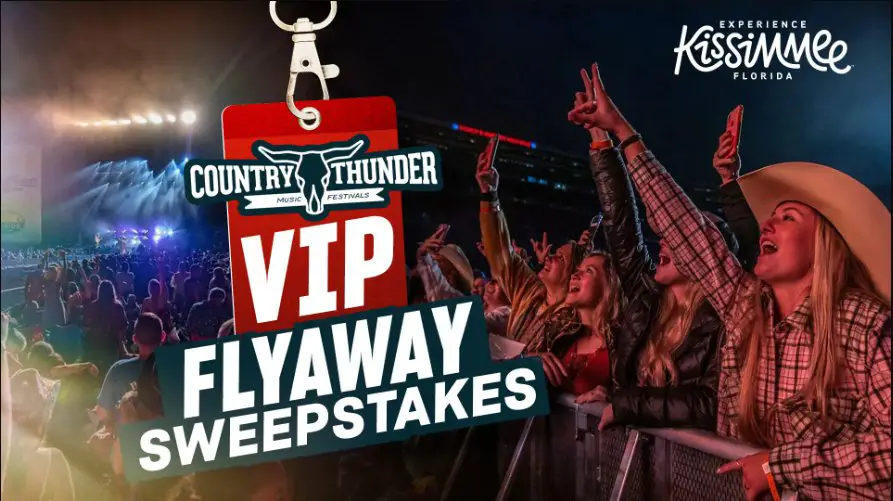 Ole Red Country Thunder Flyaway Sweepstakes - Win A Country Thunder Florida VIP Flyaway Trip For 2 + More