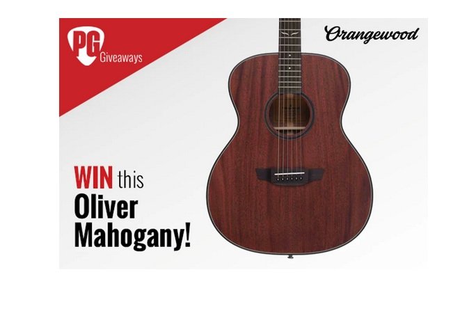 Oliver Mahogany Acoustic Giveaway - Win a Brand New Acoustic Guitar