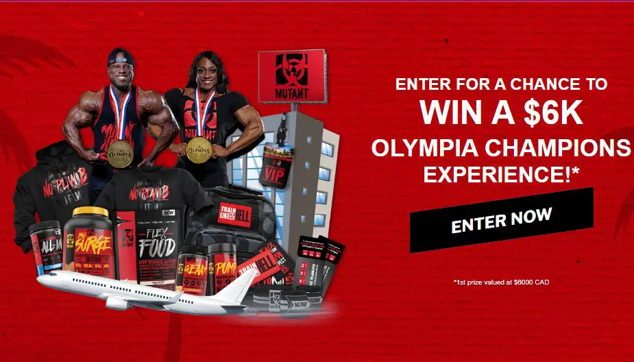 Olympia Experience Contest -  Win A $6,000 Olympia Champions Experience