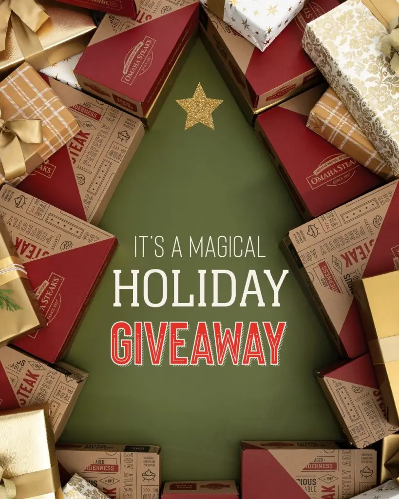 Omaha Steaks Holiday Instagram Giveaway – Ribeyes, Burgers & More Up for Grabs