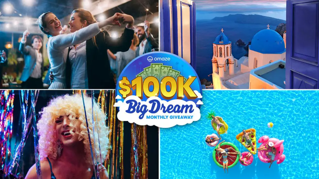 Omaze June Big Dream Monthly Giveaway - Win $100,000 Cash