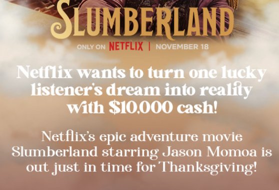 On Air With Ryan Seacrest Slumberland Sweepstakes - Win $10,000 Cash