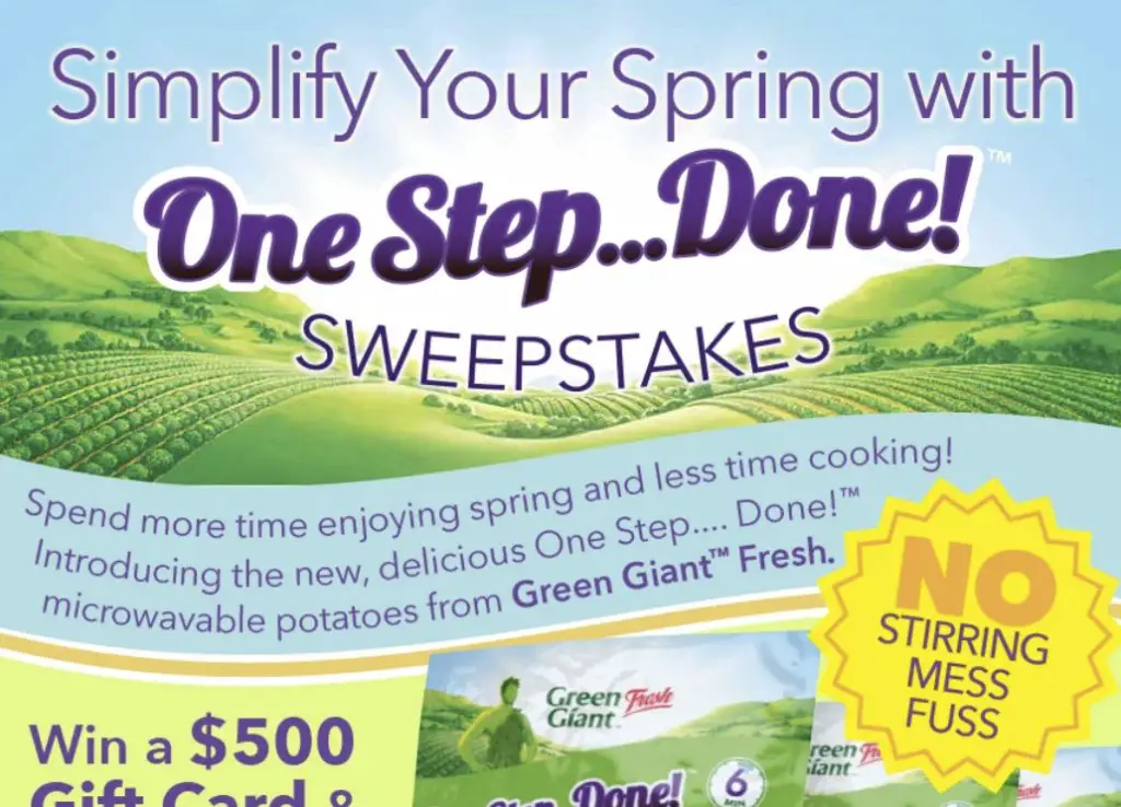 One Step Done Giveaway