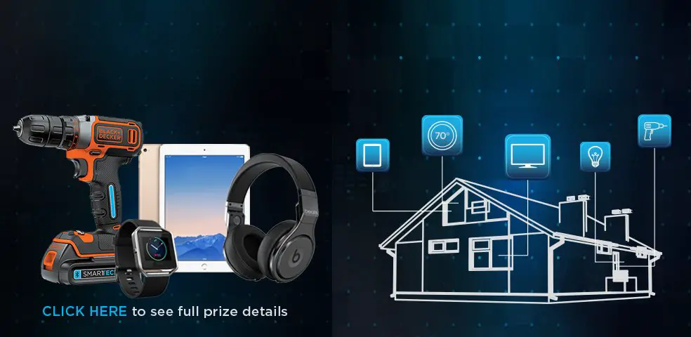 Only 1 will win the Black + Decker $4758.99 SMARTECH Connected DIY Giveaway!