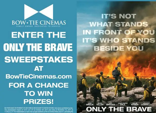 Only The Brave Sweepstakes