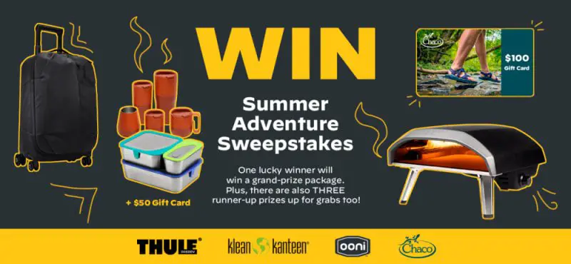 Ooni Summer Adventure Sweepstakes – Win A Pizza Oven, Gift Cards & More
