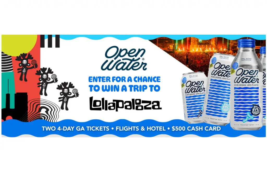 Open Water Chicago Festival Flyaway Sweepstakes - Win A Trip For Two To Lollapalooza