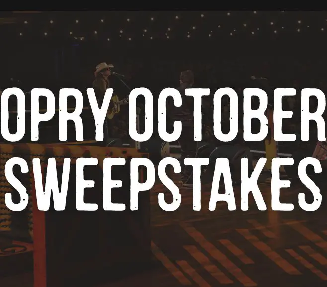 Opry October Sweepstakes