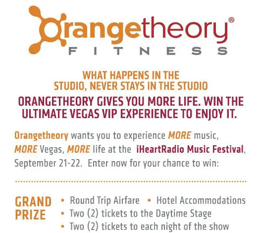 Orangetheory Fitness iHeartRadio Music Festival Flyaway