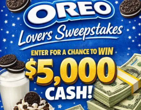 OREO Lovers Sweepstakes - Win $5,000 Cash