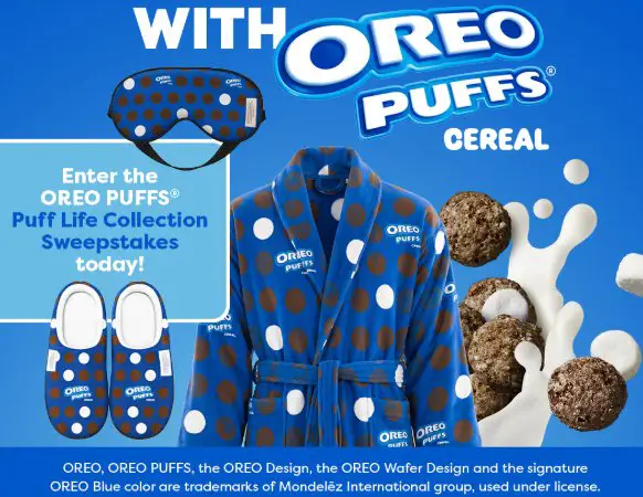 OREO Puff Life Summer Sweepstakes - Win an OREO PUFFS Cereal Prize Pack (15 Winners)