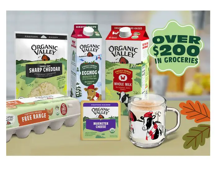 Organic Valley Thanksgiving Sweepstakes - Win Coupons, Merch And A Gift Card