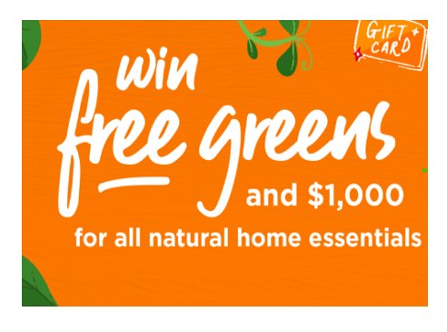 Organicgirl Live Natural Sweepstakes - Win A $1,000 VISA Gift Card + A Year's Supply Of Organicgirl Greens