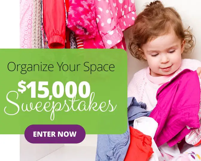 Organize Space: $15,000 Sweepstakes