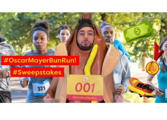 Oscar Mayer Bun Run Sweepstakes - Win $500, a Ride in the Weinermobile and More