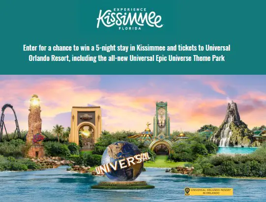 Osceola Kissimmee Universal Orlando Resort Sweepstakes - Win a Trip for 4 to Universal Orlando Resort