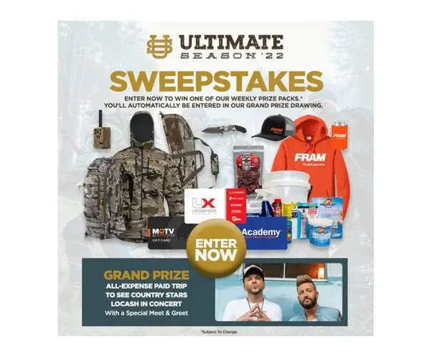 Outdoor Sportsman Group Ultimate Season Sweepstakes - Win Outdoor Gears, Locash Tickets and More