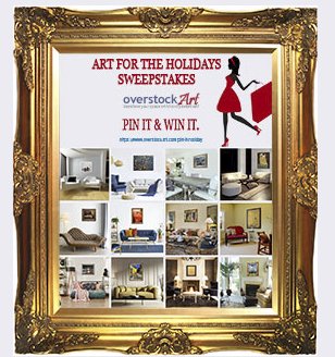 OverstockArt Art for the Holidays Pinterest Sweepstakes