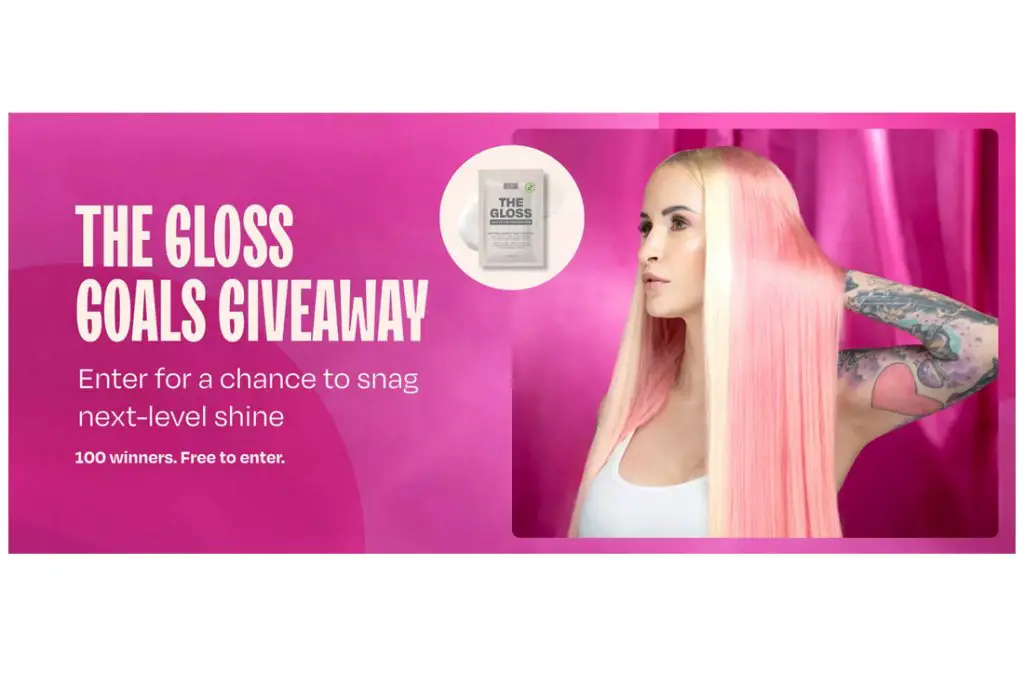 Overtone Gloss Goals Giveaway - Win A Gloss Sachet Treatment Mask (100 Winners)