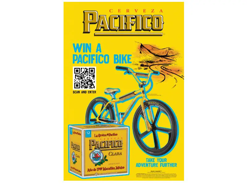 Pacifico Clara Bike Sweepstakes 2024 - Win An Off-Road BMX Bike (15 Winners)