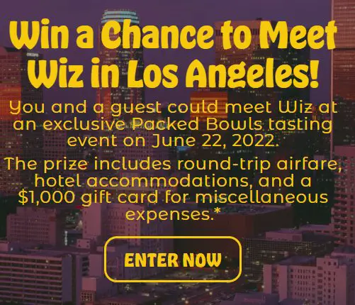 Packed Bowls By Wiz Khalifa Sweepstakes - Win A $4,000 Trip For 2 To LA