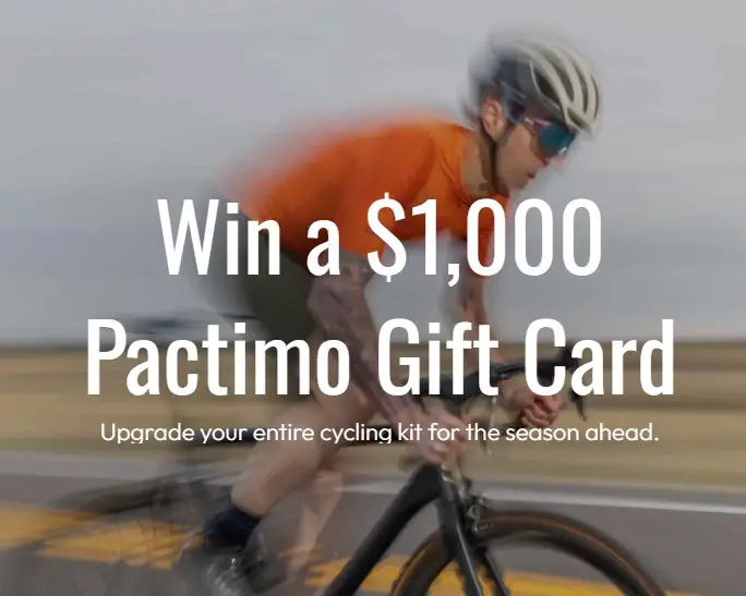 Pactimo $1,000 Cycling Clothing Giveaway