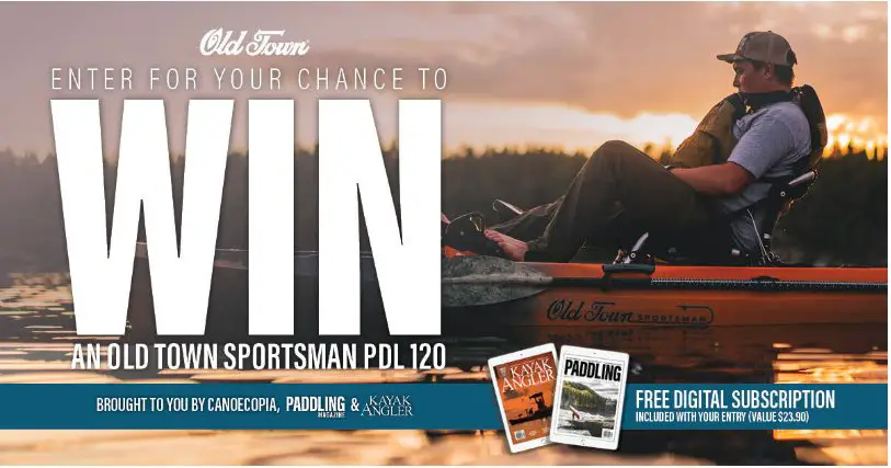 Paddling Magazine Giveaway - Win An Old Town Discovery Sportsman Kayak (5 Winners)