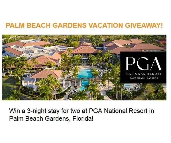 Palm Beach Gardens Vacations Giveaway - Win A 3-Day Vacation At The PGA National Resort
