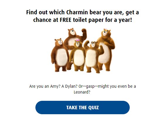 P&G Charmin Super Mega Sweepstakes - Free Charmin Toilet Paper For A Year, 13 Winners