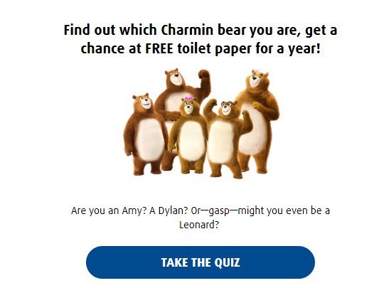 P&G Charmin Super Mega Sweepstakes - Free Charmin Toilet Paper For A Year, 13 Winners