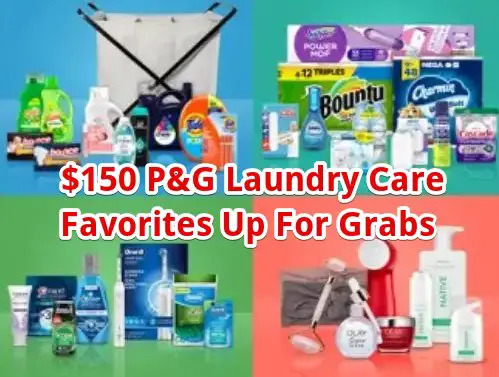 P&G Laundry Care Favorites Sweepstakes – $150 P&G Laundry Care Favorites Up For Grabs