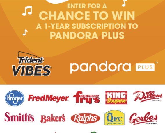 Pandora Streaming Giveaway, 20 Winners