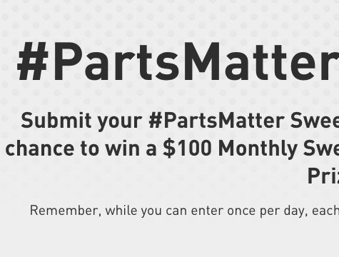 #PartsMatter Gift Card Contest