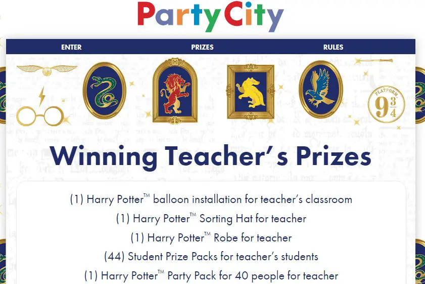 Party City's Back to Hogwarts Classroom Celebration - Win A $4,500 Harry-Porter-Themed Celebration For Your Teacher