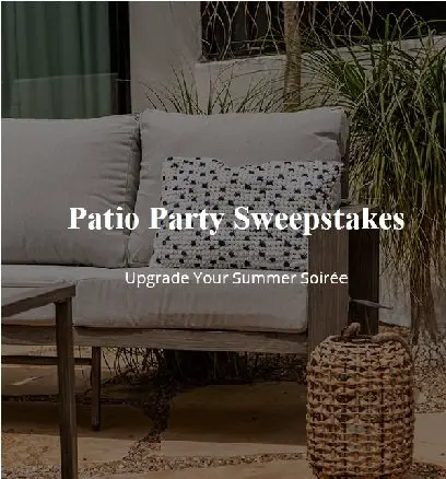 Patio Party Sweepstakes - Win Gift Cards, House Plants and Design Consultation