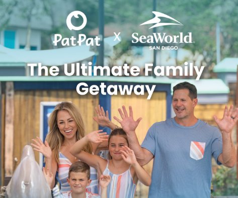 PatPat x SeaWorld Ultimate Family Getaway Sweepstakes - Win a Trip for 4 to Seaworld