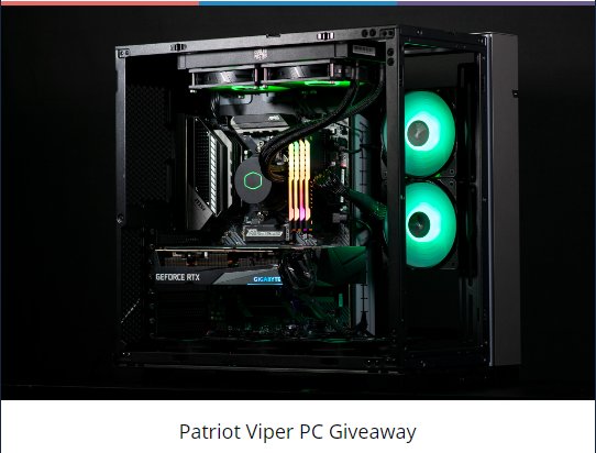 Patriot Viper PC Giveaway - Win A Gaming PC