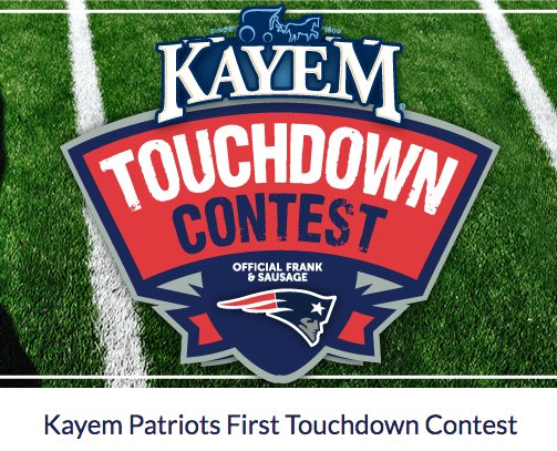 Patriots Touchdown Sweepstakes