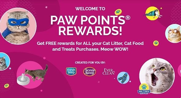 Paw Points Rewards Monthly Sweepstakes - Win Cat Care Items Monthly!