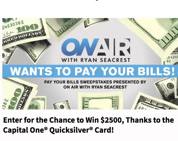 Pay Your Bills Sweepstakes 2