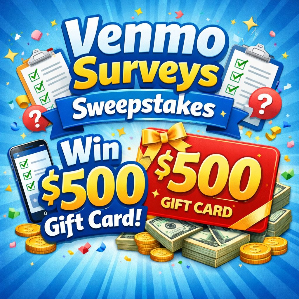 Paypal Venmo Surveys Sweepstakes – Win A $500 Gift Card