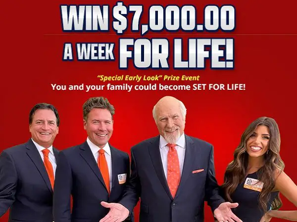 PCH 2022 $1 Million Sweepstakes - Win $7,000 A Week For Life