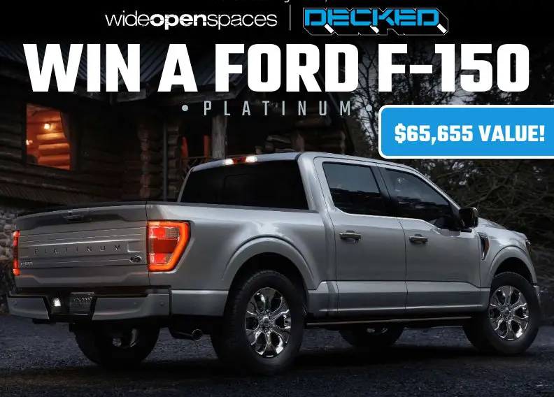 PCH Sweepstakes - Win A $65,655 Ford F-15O Platinum Truck